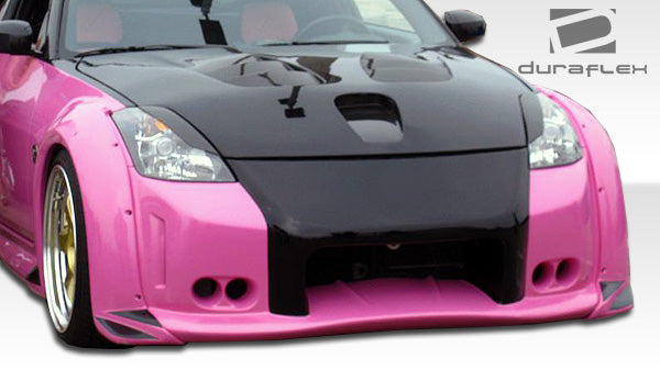 Upgrade Your 2003 - 2008 Nissan 350Z Z33 with Duraflex Vader 3 Wide Body Front Fender Flares - 2 Piece Set