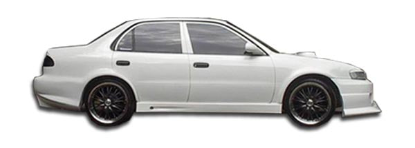 Upgrade Your 1993 - 2002 Toyota Corolla or Geo Prizm with Duraflex Bomber 2 - Piece Side Skirts Rocker Panels