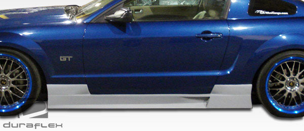 Unleash the Power: 2005 - 2014 Ford Mustang Duraflex GT Concept Side Skirts Rocker Panels (2 Piece Set)